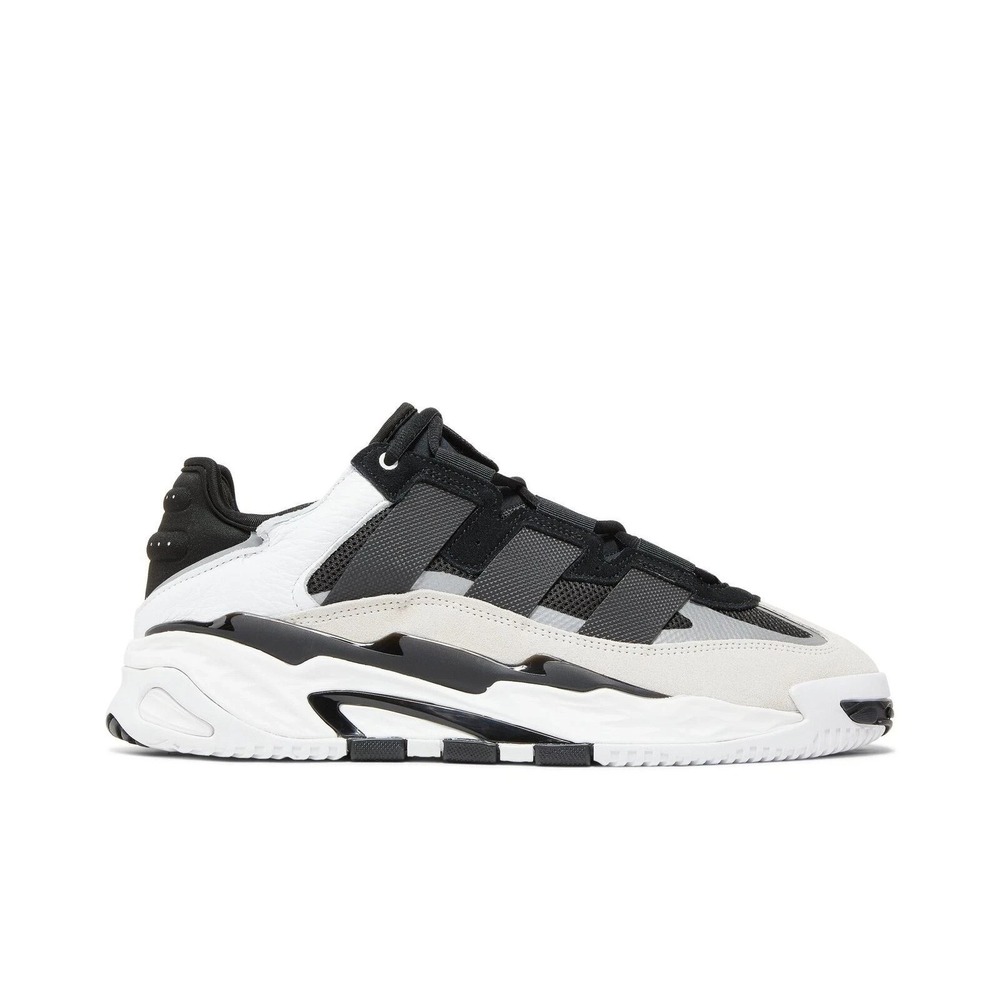 Mens size 10 - adidas Niteball Black White Basketball Shoes H67360 NEW